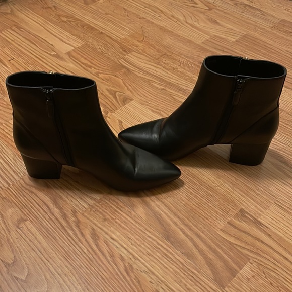 Cole Haan Black Leather Booties - Picture 4 of 7